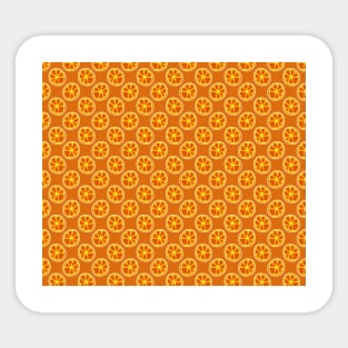 Citrus Orange Pattern Sticker